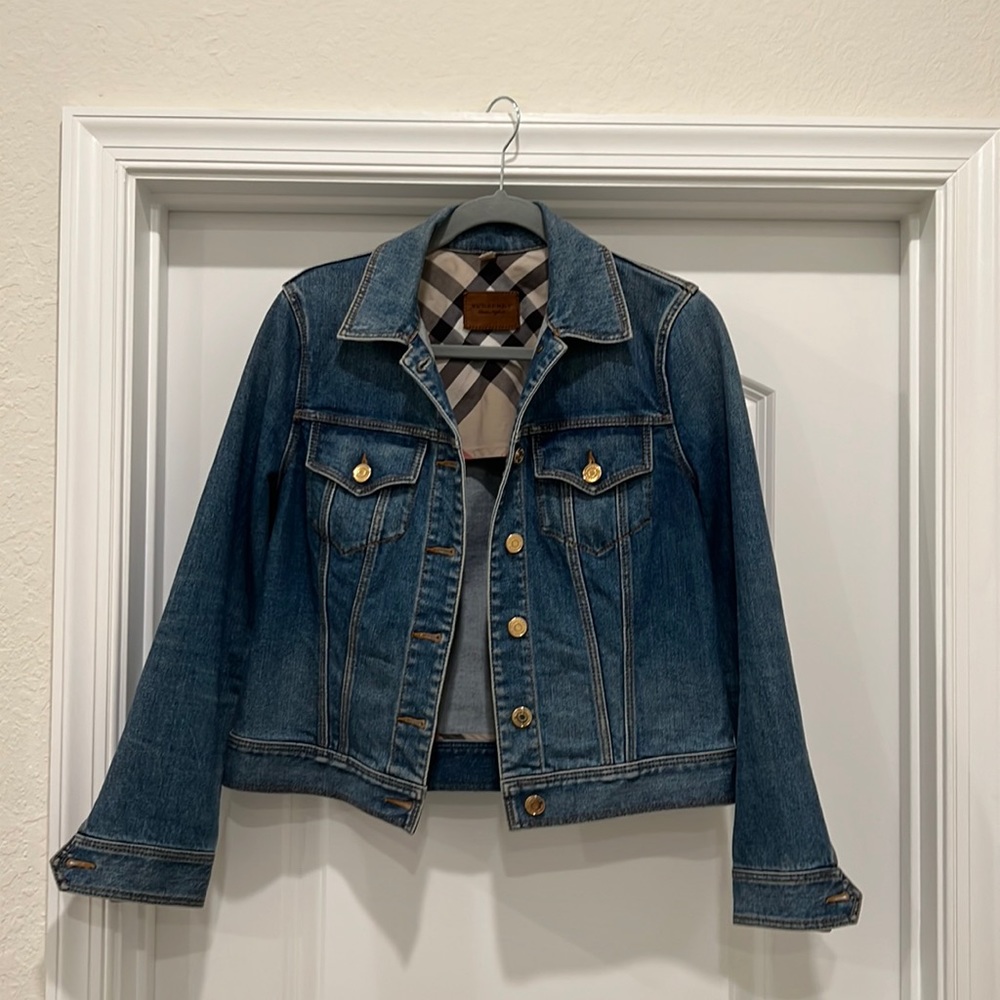 Burberry jean jacket gently used